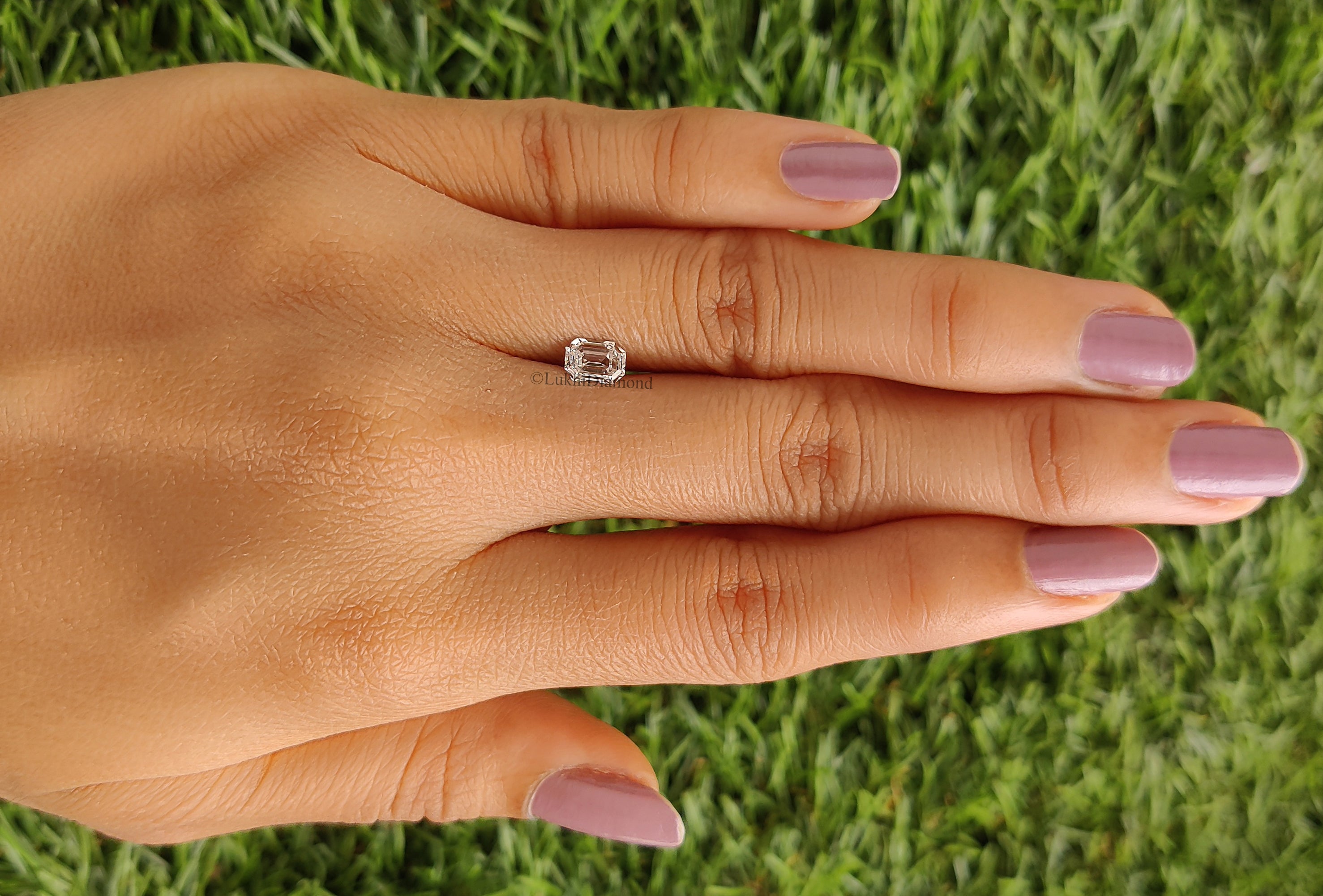 0.53 CT Emerald Brilliant Cut Diamond White - G Color VS Clarity Lab Grown Diamond Lab Created Loose Diamond Emerald CVD Diamond L3110