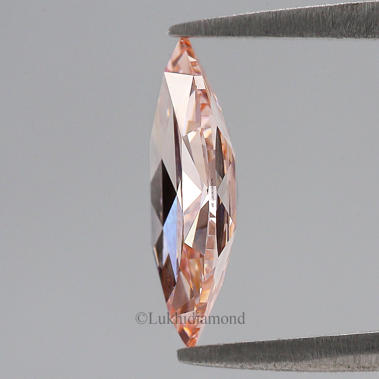 1.59 CT IGI Certified Marquise Rose Cut Fancy Intense Pink Color Diamond VS1 Clarity Diamond Lab Grown CVD Diamond Lab Created Diamond L3327