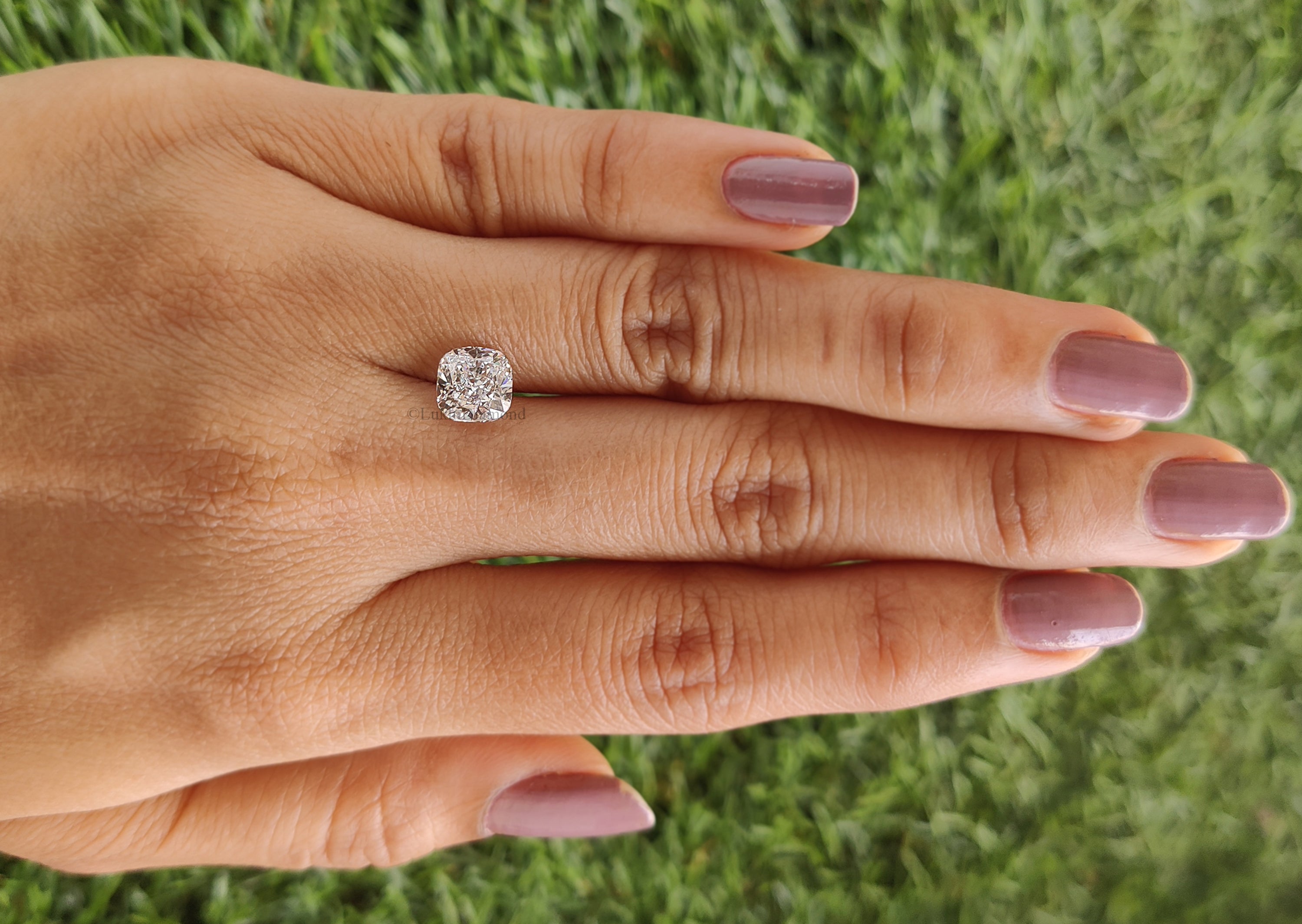 IGI Certified 1 Ct, 1.5 Ct, 2 Ct, 2.5 Ct, 3 Ct Cushion Brilliant Cut E/F Color VS Clarity Lab Grown Diamond Lab Created Loose Diamond Q16