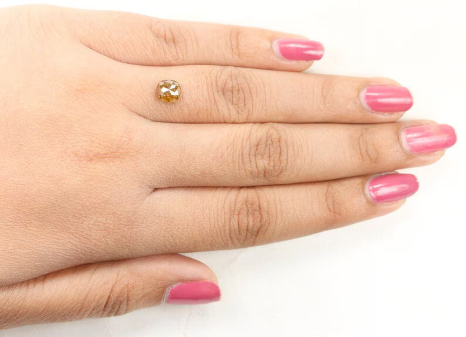 1.08 CT Natural Loose Cushion Shape Diamond Brown Color Cushion Cut Diamond 6.25 MM Natural Loose Diamond Cushion Rose Cut Diamond NQ994