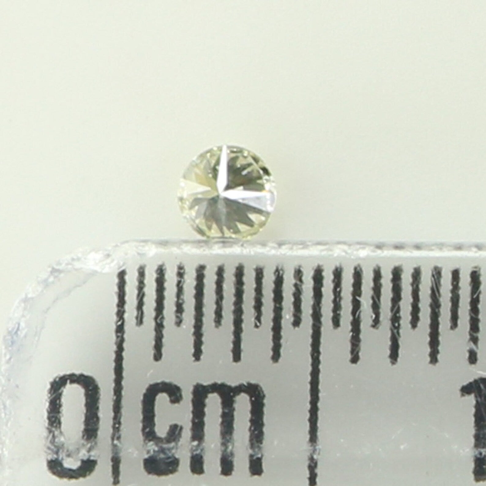 0.06 Ct Natural Loose Diamond, Light Yellow Diamond, Round Diamond, Round Brilliant Cut Diamond, Sparkling Diamond, Rustic Diamond N6504