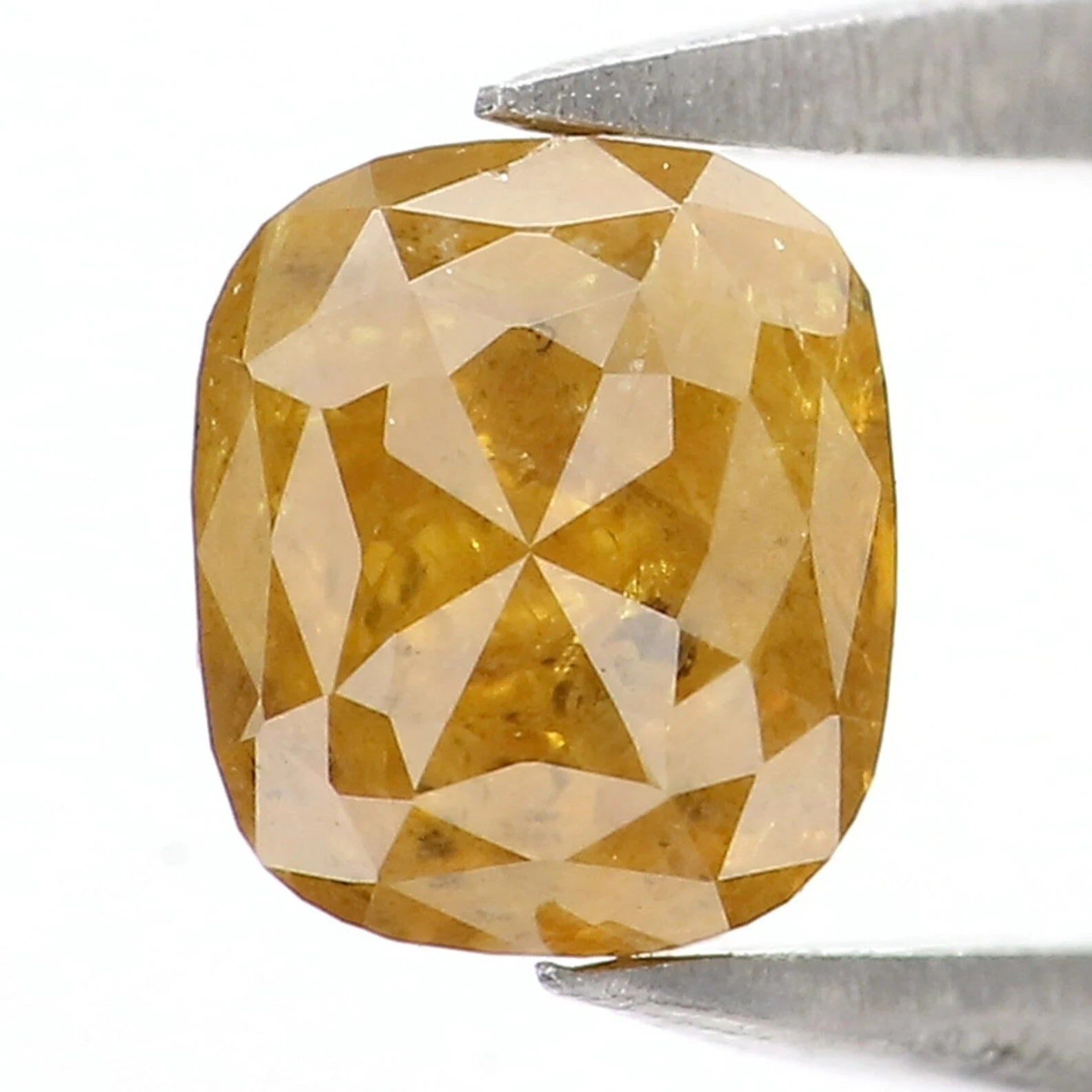 1.18 CT Natural Loose Cushion Shape Diamond Yellow Color Cushion Cut Diamond 5.75 MM Natural Loose Cushion Shape Rose Cut Diamond NQ2236