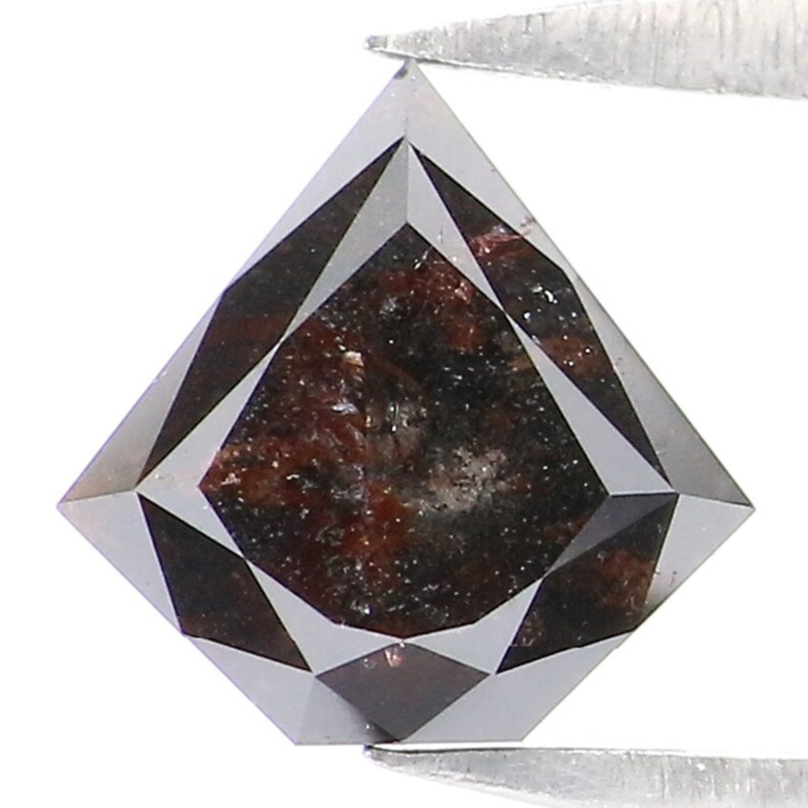 0.90 CT Natural Loose Shield Shape Diamond Brown Color Shield Cut Diamond 6.45 MM Natural Diamond Brown Color Shield Rose Cut Diamond NQ529