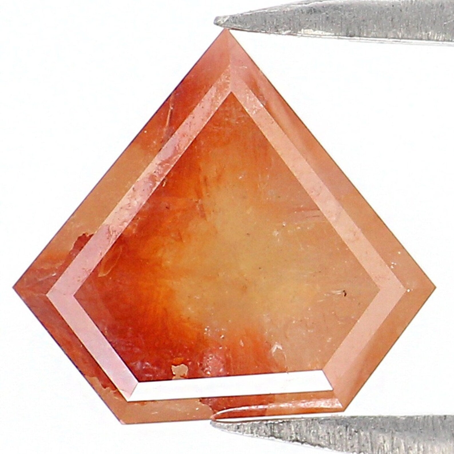 1.32 CT Natural Loose Shield Shape Diamond Grey Brown Color Shield Diamond 7.20 MM Natural Loose Diamond Shield Shape Rose Cut Diamond NQ230