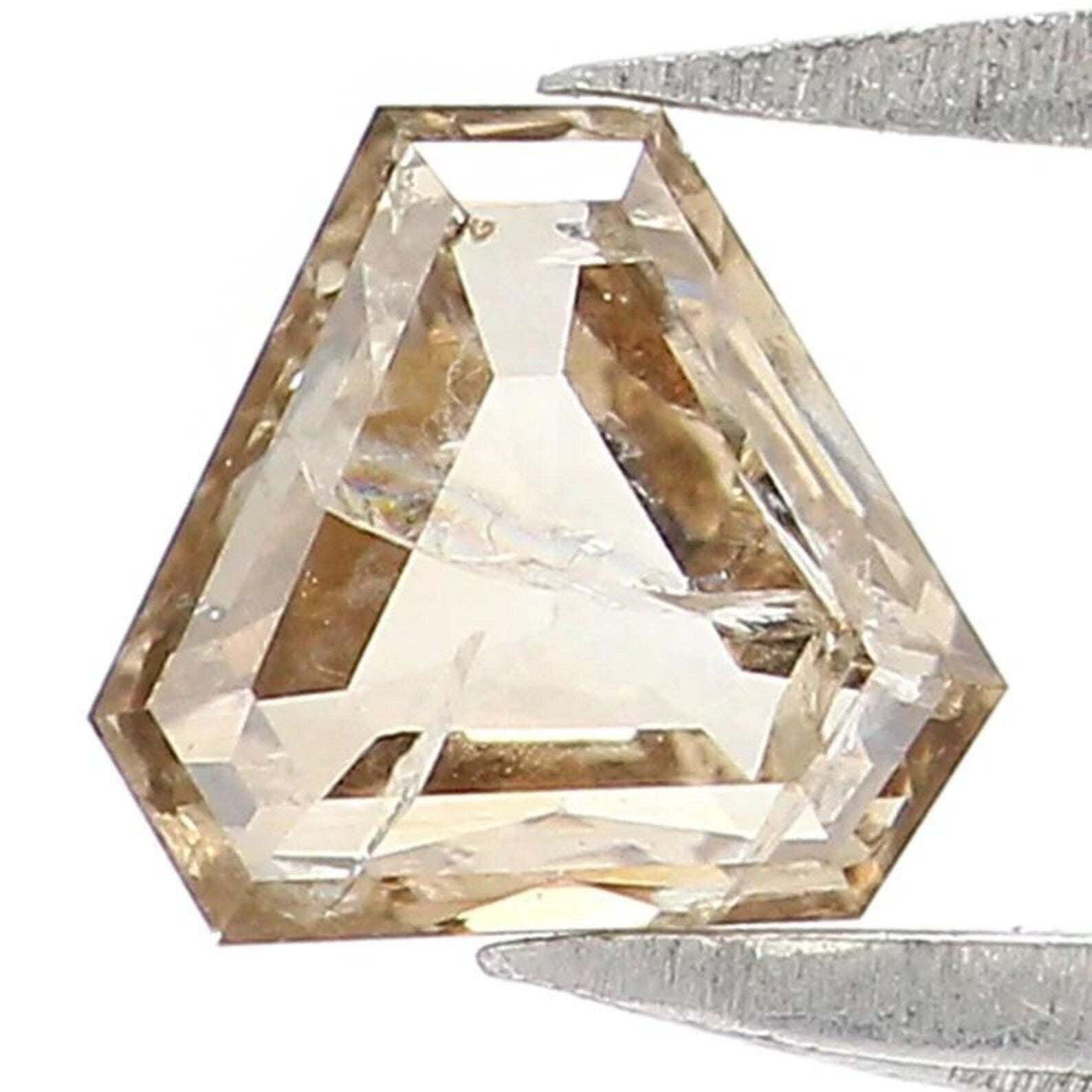 0.46 CT Natural Loose Antique Shape Diamond Brown Color Antique Diamond 4.65 MM Natural Loose Brown Color Antique Rose Cut Diamond NQ7011