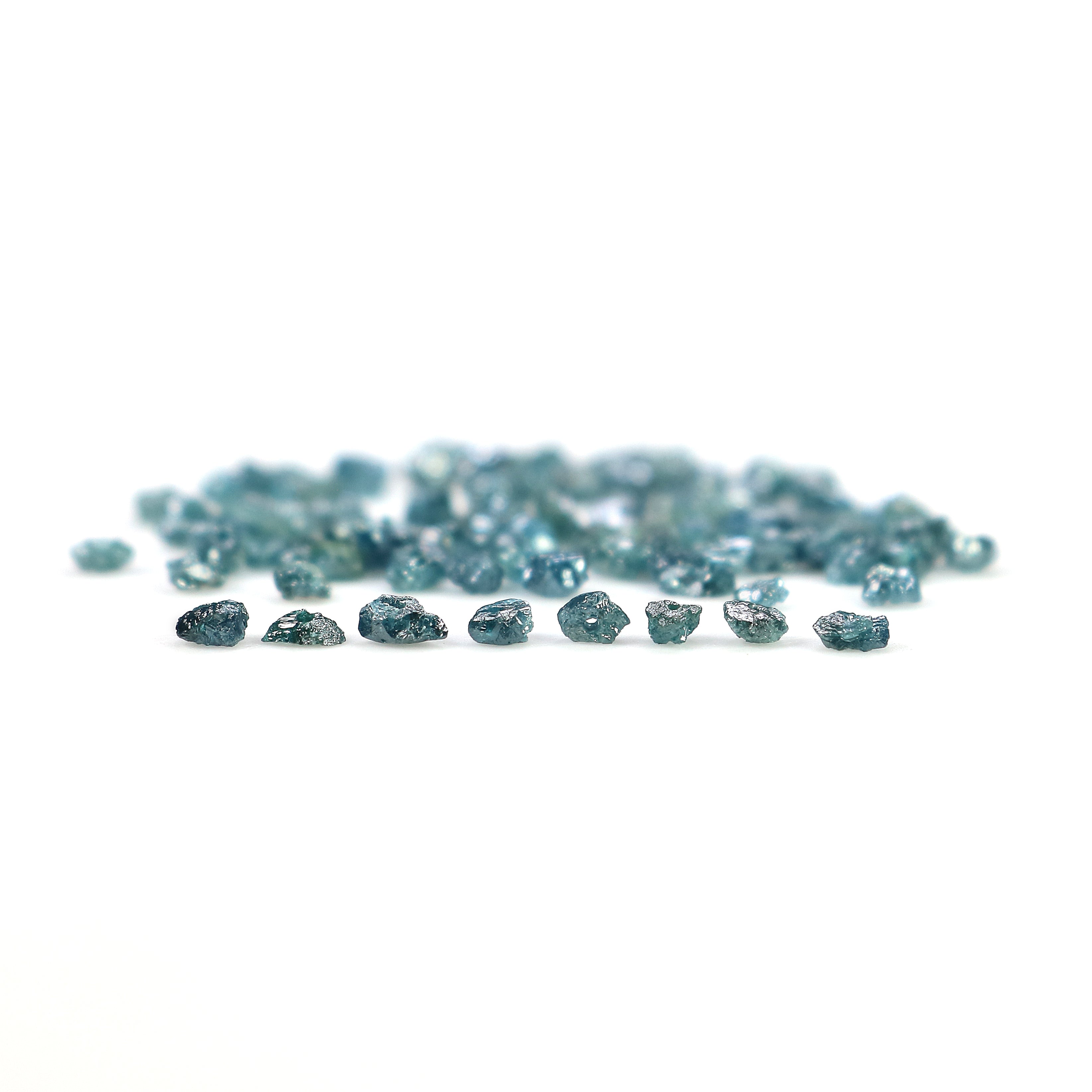 Natural Loose Rough Bead Shape Diamond Blue Color Rough Bead Cut Diamond 4.00 Ct Lot Uncut Drilled Bead Rough Irregular Cut Diamond Q80