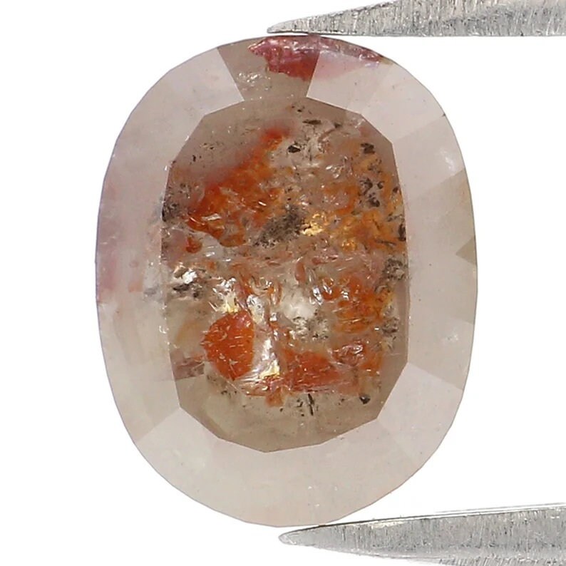 1.48 CT Natural Loose Oval Shape Diamond Brown Color Oval Cut Diamond 8.30 MM Natural Loose Diamond Brown Color Oval Rose Cut Diamond NQ8951