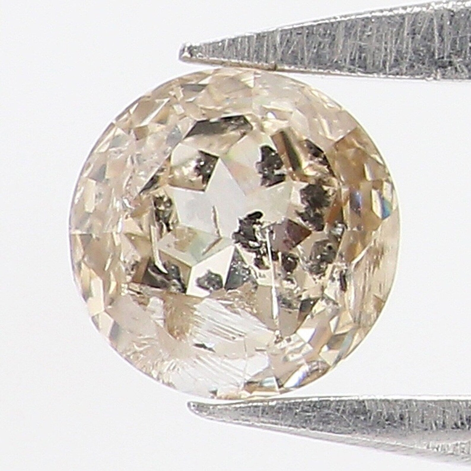 0.36 CT Natural Loose Round Shape Diamond Brown Color Round Rose Cut Diamond 4.20 MM Natural Loose Diamond Round Rose Cut Diamond NQ8036