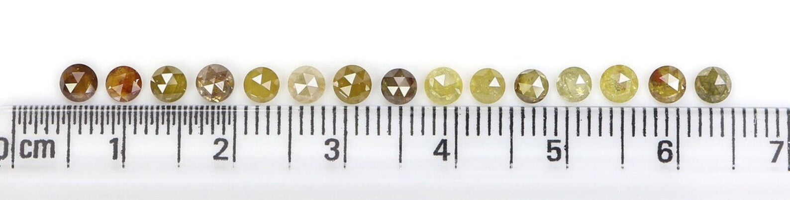 2.54 CT Natural Loose Round Rose Cut Diamond Yellow Brown Color Round Shape Diamond 3.10 MM Natural Loose Diamond Round Cut Diamond NQ2443