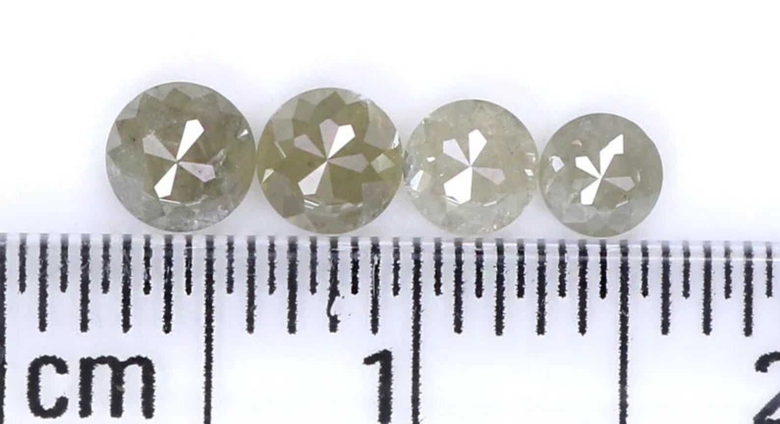 0.65 CT Natural Loose Round Shape Diamond Gray Color Round Diamond 3.00 MM Natural Loose Diamond Gray Color Round Rose Cut Diamond NQ7623