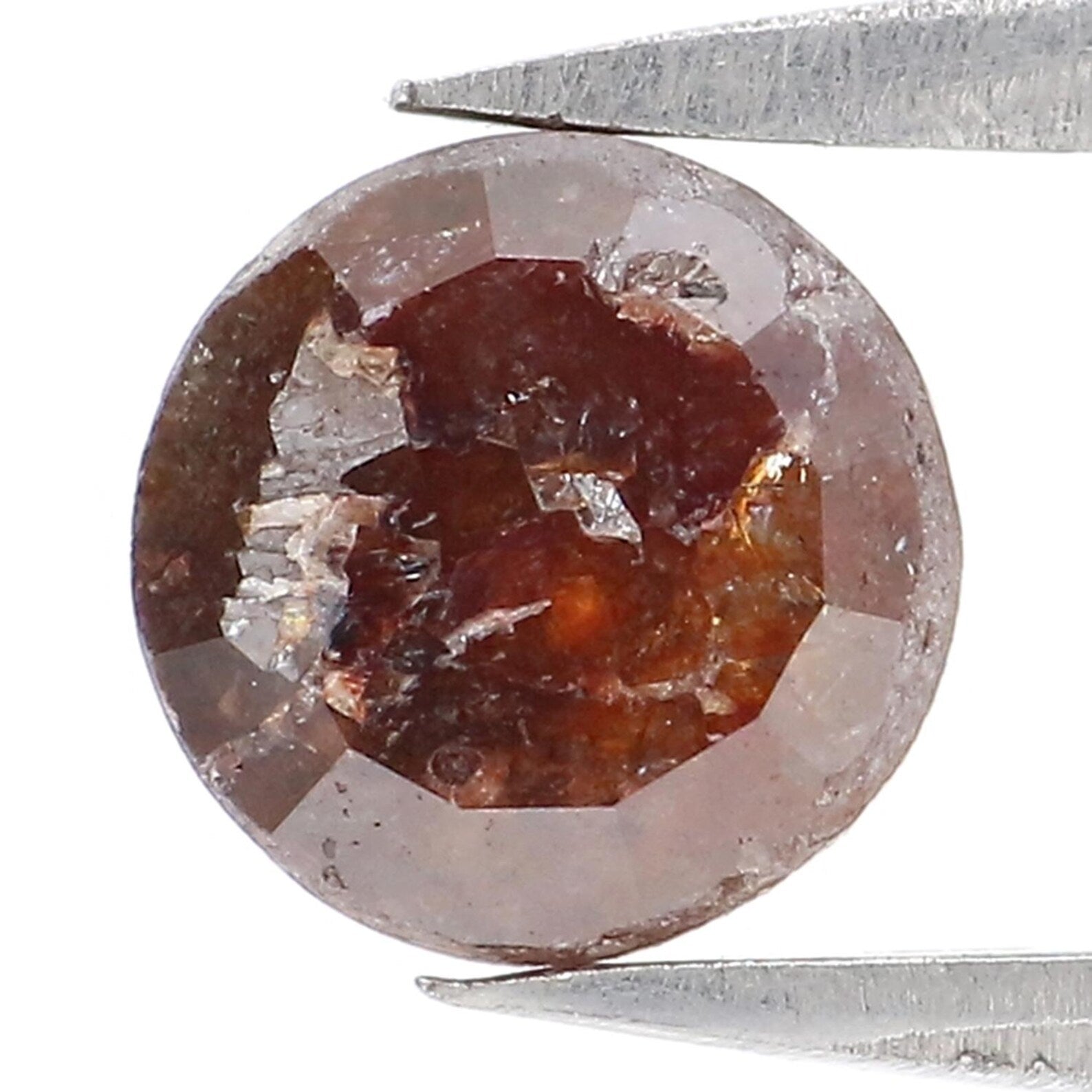 1.07 Ct Natural Loose Round Rose Cut Diamond Brown Color Round Shape Diamond 6.00 MM Natural Loose Brown Color Round Rose Cut Diamond NQ7028