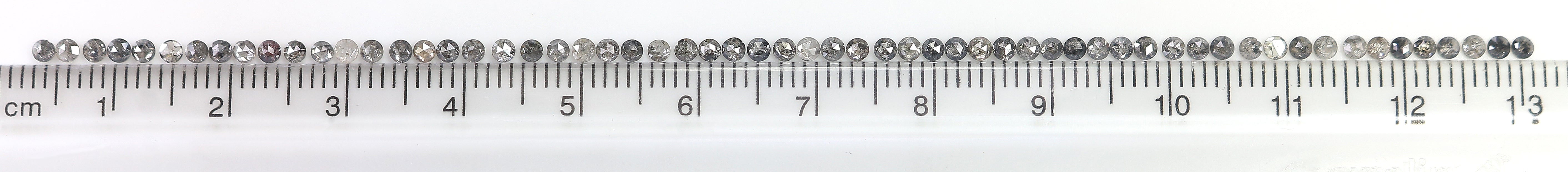 2.13 Ct Natural Loose Round Shape Diamond Salt And Pepper Diamond 1.90 MM Natural Diamond Black Grey Color Round Rose Cut Diamond LQ3035