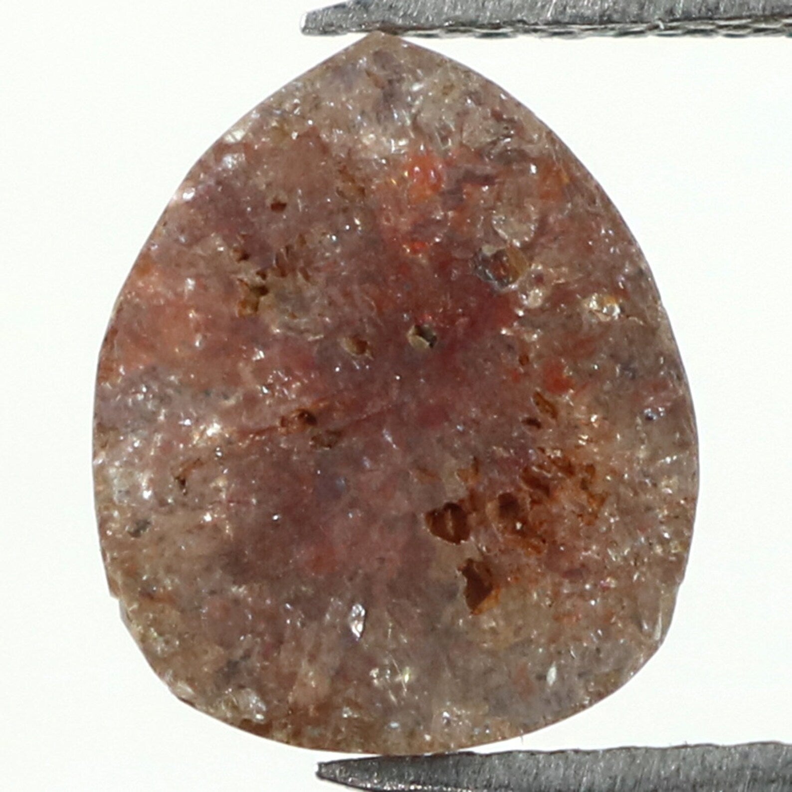Natural Loose Pear Brown Color Diamond 1.37 CT 8.35 MM Pear Shape Rose Cut Diamond N1701