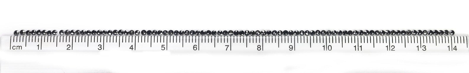 3.04 CT Natural Loose Round Shape Diamond Black Color Round Diamond 1.65 MM Natural Loose Diamond Black Color Round Rose Cut Diamond NQ1828