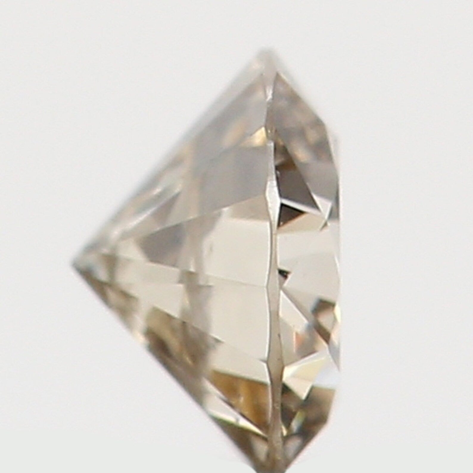 0.09 Ct Natural Loose Diamond Round Brown Color SI2 Clarity 2.90 MM N7365