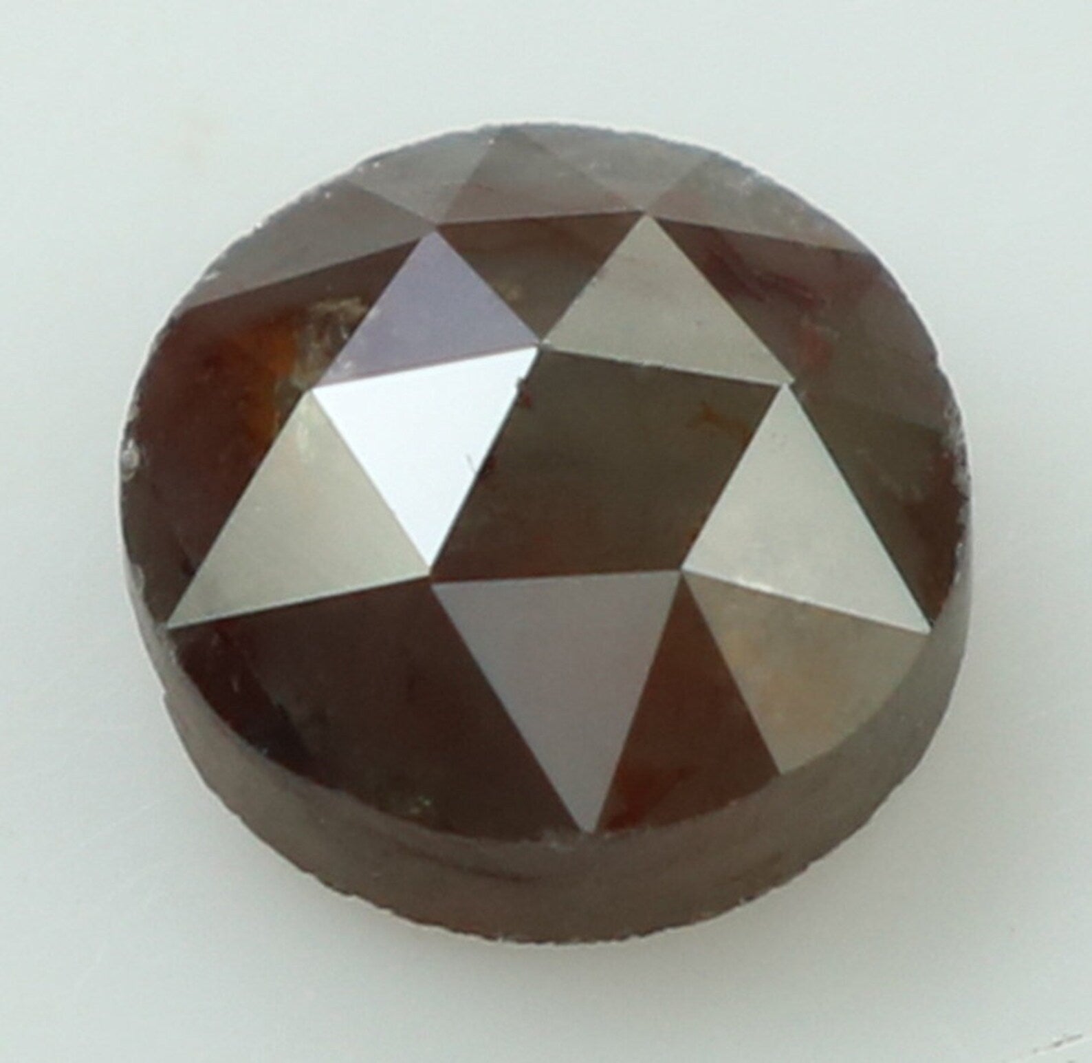0.76 Ct Natural Loose Round Rose Cut Diamond Brown Color Round Shape Diamond 5.35 MM Natural Loose Diamond Round Rose Cut Diamond N8912