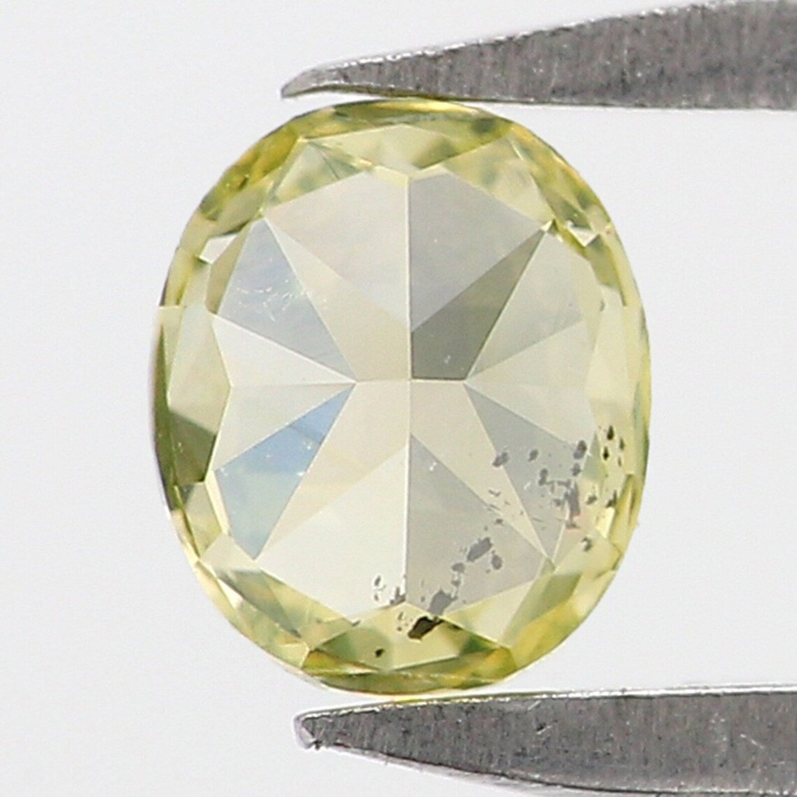 0.26 CT Natural Loose Oval Shape Diamond Greenish Yellow Color Oval Diamond 4.30 MM Natural Loose Diamond Oval Brilliant Cut Diamond NQ9808
