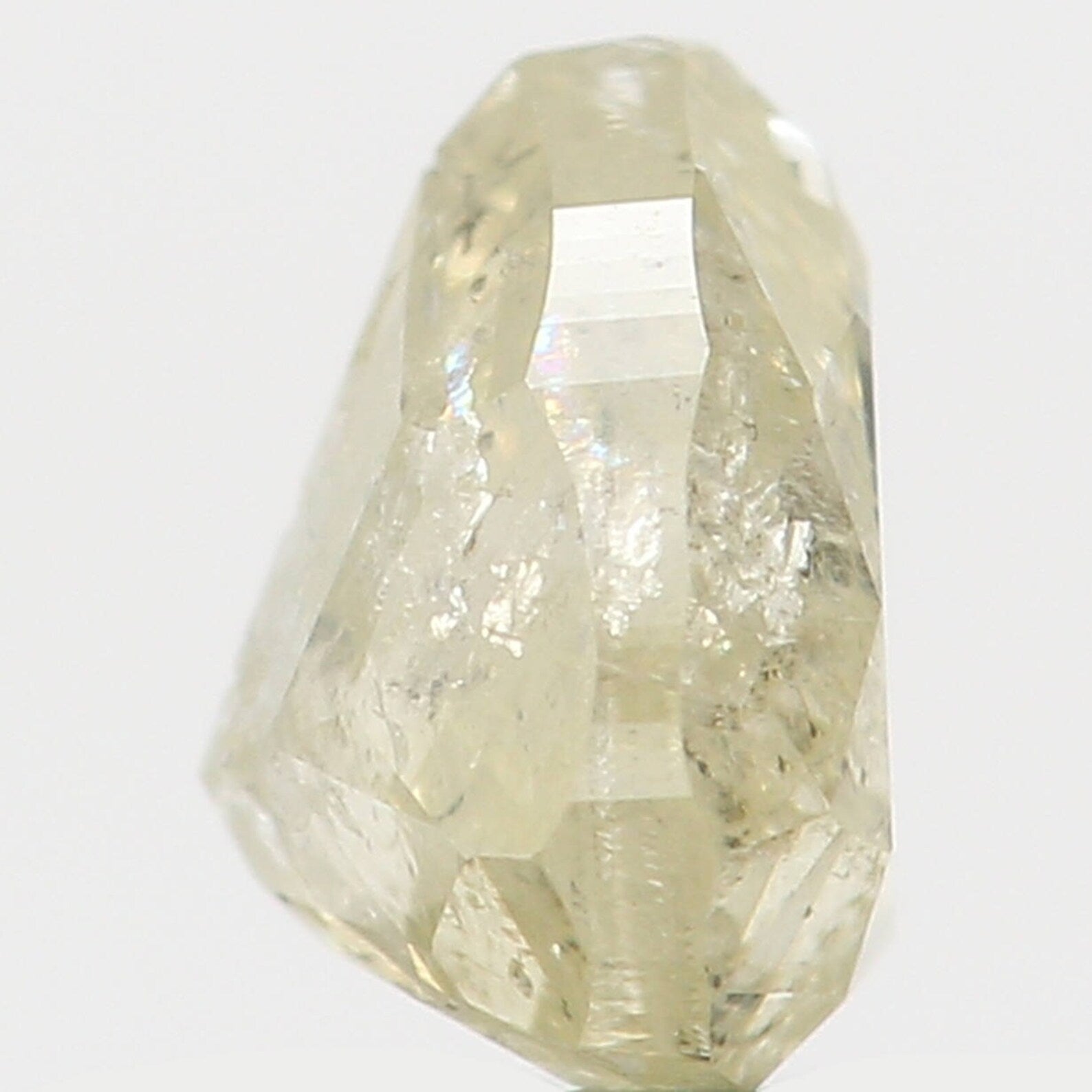 0.36 Ct Natural Loose Diamond Pear Light Yellow Color I2 Clarity 4.20 MM N7612