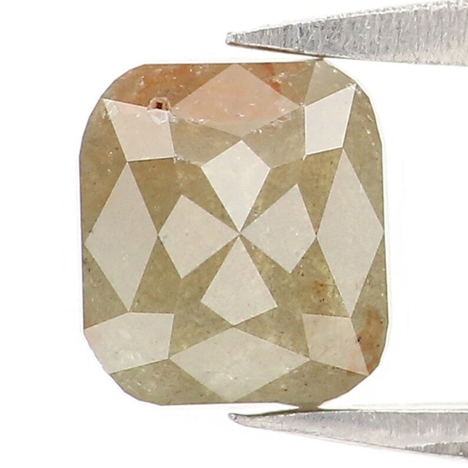 1.06 Ct Natural Loose Cushion Shape Diamond Green Color Cushion Cut Diamond 5.85 MM Natural Loose Diamond Cushion Rose Cut Diamond NQ769