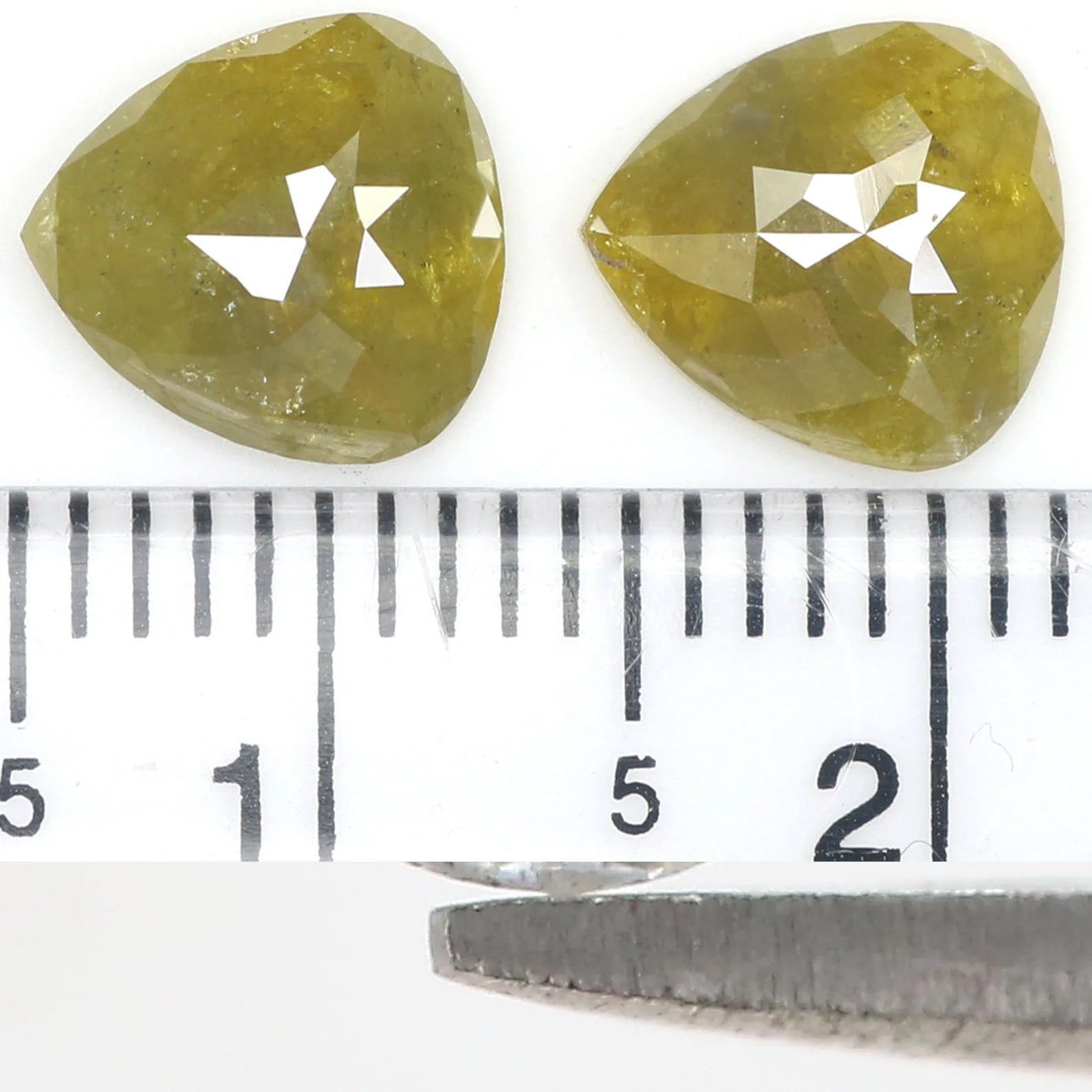 2.26 CT Natural Loose Pear Shape Pair Diamond Green Yellow Color Pear Cut Diamond 7.90 MM Natural Loose Pear Cut Pair Diamond KDN7025