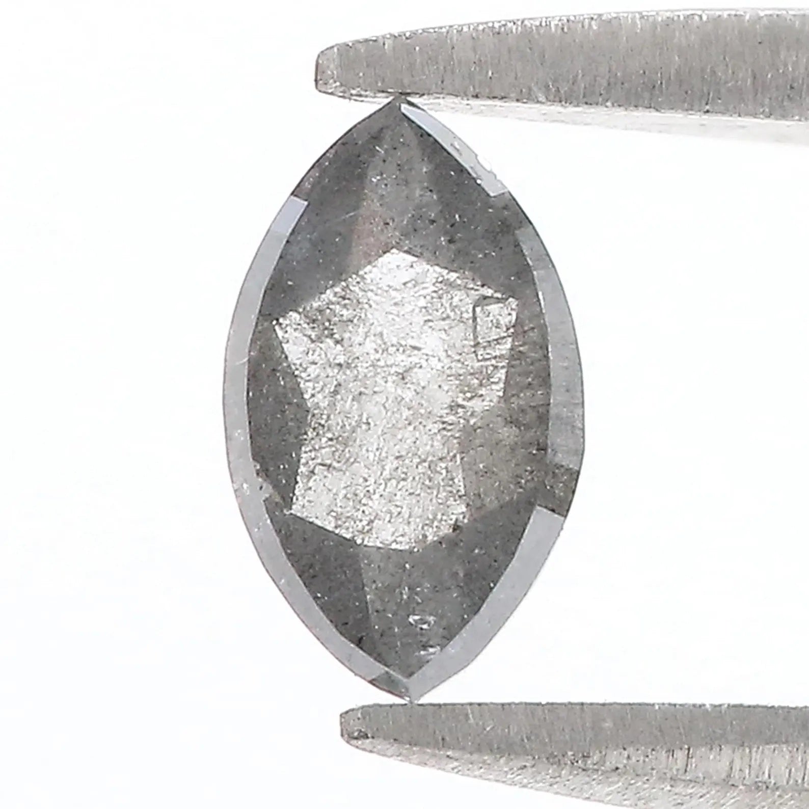 0.54 Ct Natural Loose Marquise Diamond Salt And Pepper Diamond 7.50 MM Natural Loose Diamond Black Grey Color Marquise Shape Diamond QN906