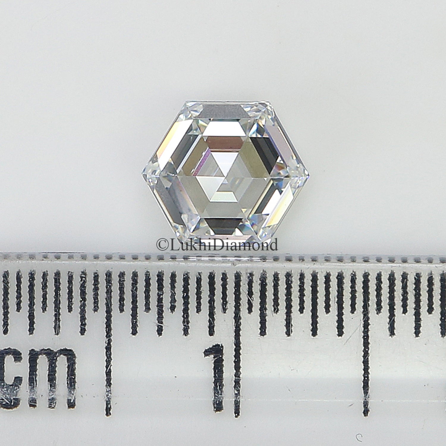 1 CT Hexagon Brilliant Cut Lab Grown Diamond Lab Created Loose Diamond Hexagon CVD Diamond Lab Made Hexagon for Engagement Ring Q112