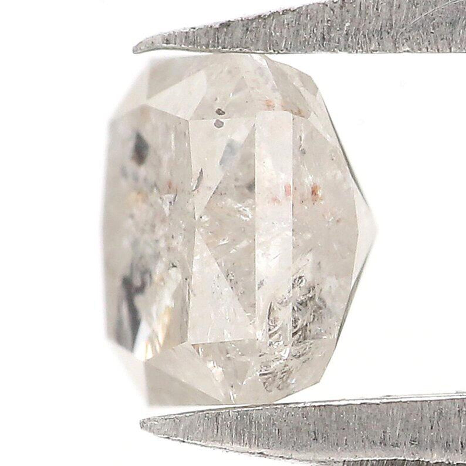0.59 CT Natural Loose Radiant Shape Diamond Grey Color Radiant Cut Diamond 4.40 MM Natural White Color Radiant Brilliant Cut Diamond NQ7495