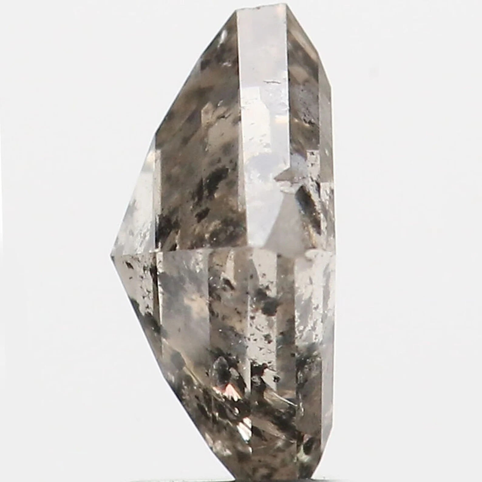 1.34 CT Natural Loose Kite Shape Diamond Salt And Pepper Kite Cut Diamond 8.60 MM Natural Loose Diamond Black Grey Kite Shape Diamond QN195