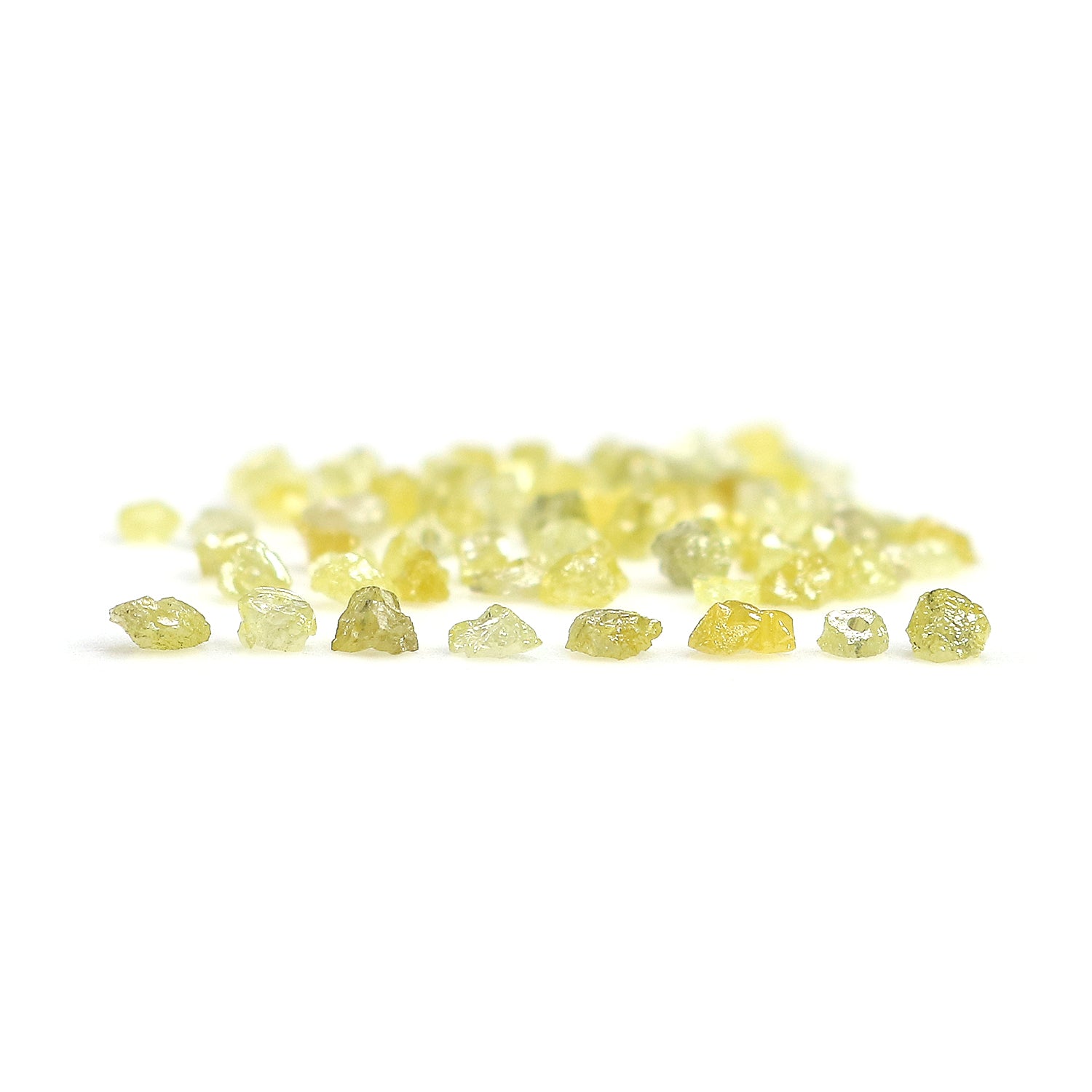 Natural Loose Rough Shape Diamond Yellow Color Rough Bead Cut Diamond 2.00 Ct Lot Uncut Drilled Bead Rough Irregular Cut Bead Diamond Q77