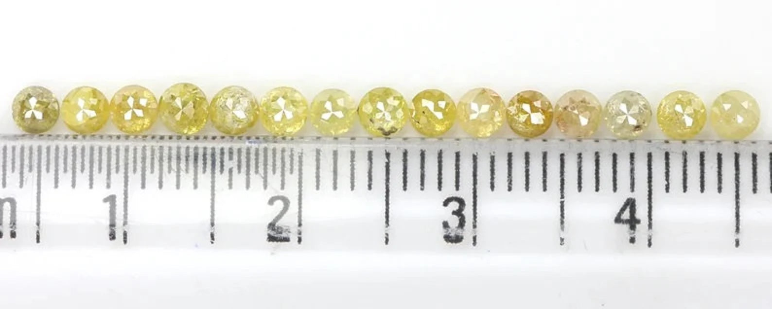 1.87 CT Natural Loose Diamond Round Shape Diamond Yellow Color Round Cut Diamond 1.85 MM Natural Loose Diamond Round Rose Cut Diamond NQ1694