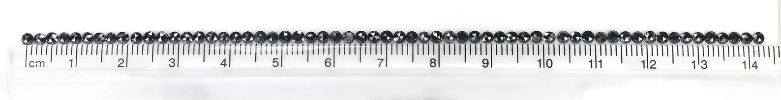 3.26 CT Natural Loose Round Shape Diamond Black Color Round Diamond 2.30 MM Natural Loose Diamond Black Color Round Rose Cut Diamond NQ1772