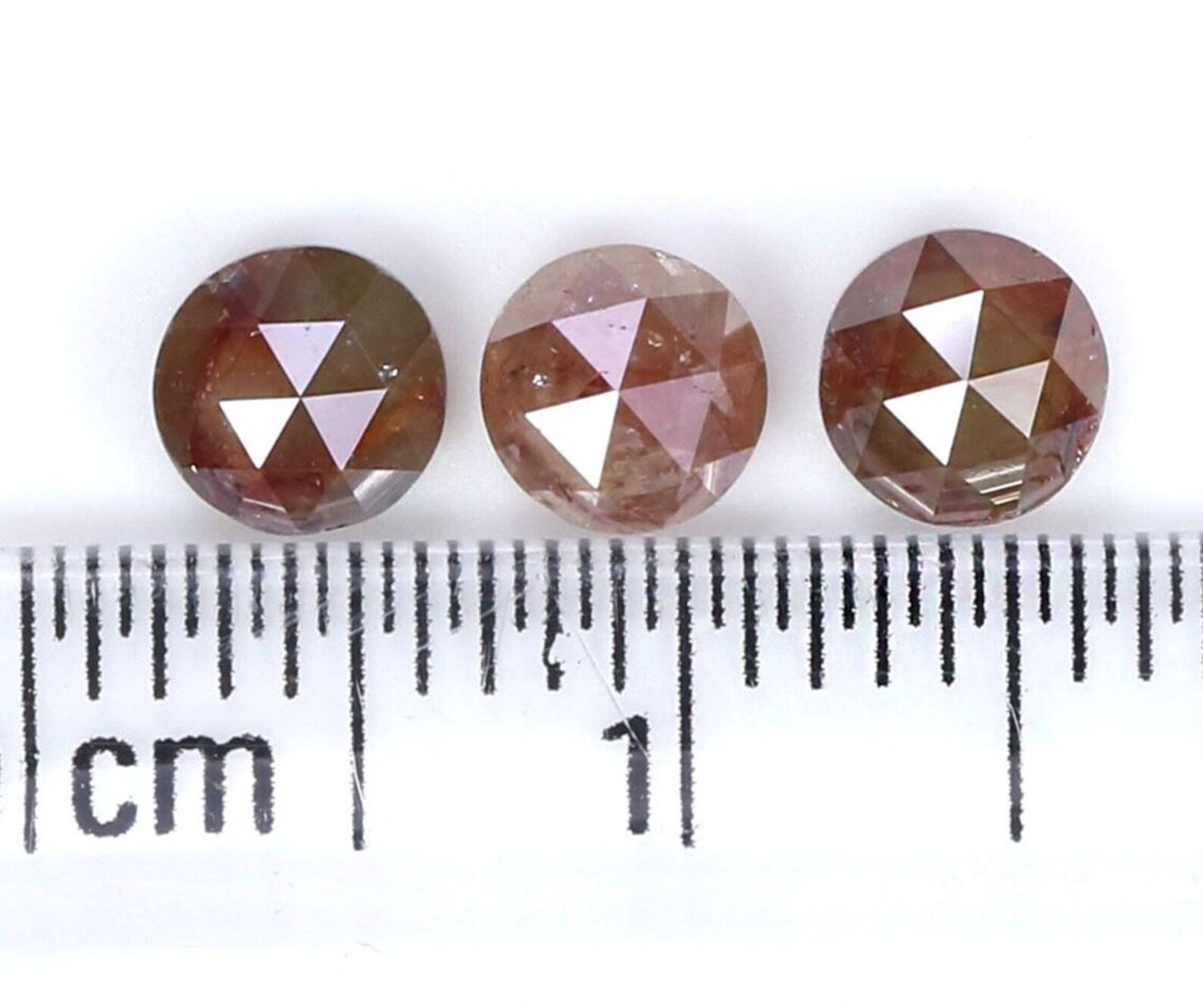 1.51 Ct Natural Loose Round Shape Diamond Brown Color Round Cut Diamond 4.35 MM Natural Diamond Brown Color Round Rose Cut Diamond NQ7438
