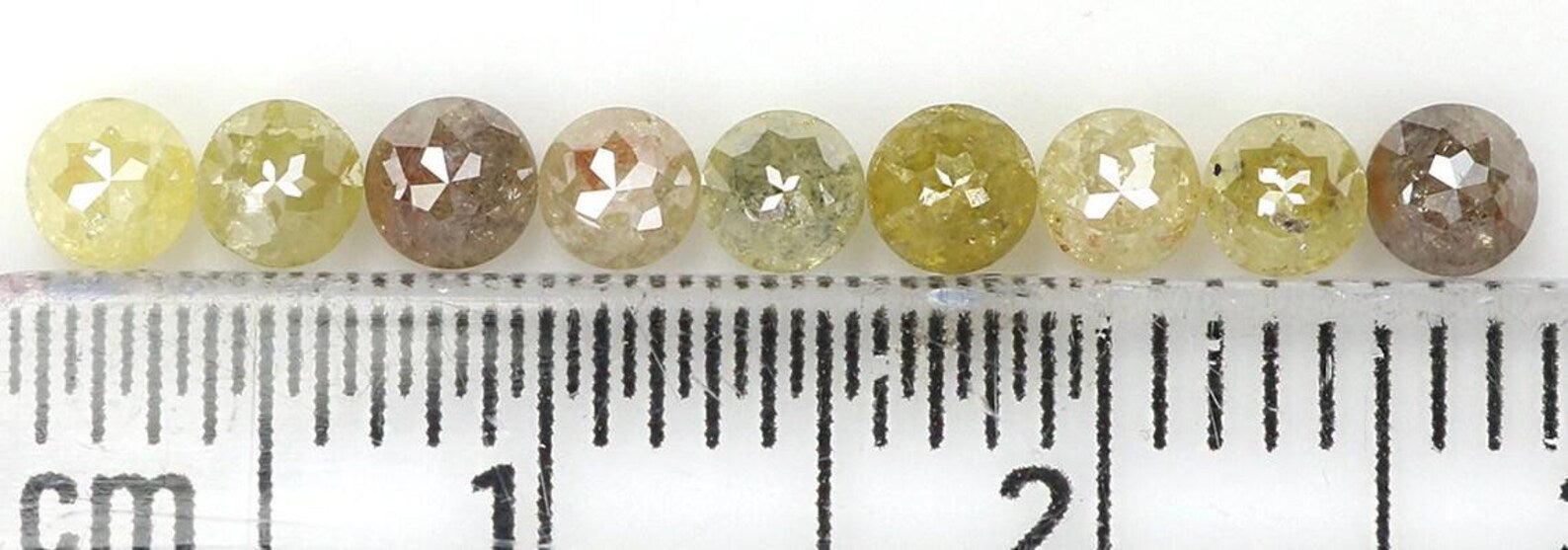 1.46 Ct Natural Loose Round Rose Cut Diamond Brown Color Round Shape Diamond 3.00 MM Natural Yellow Color Round Rose Cut Diamond NQ1731