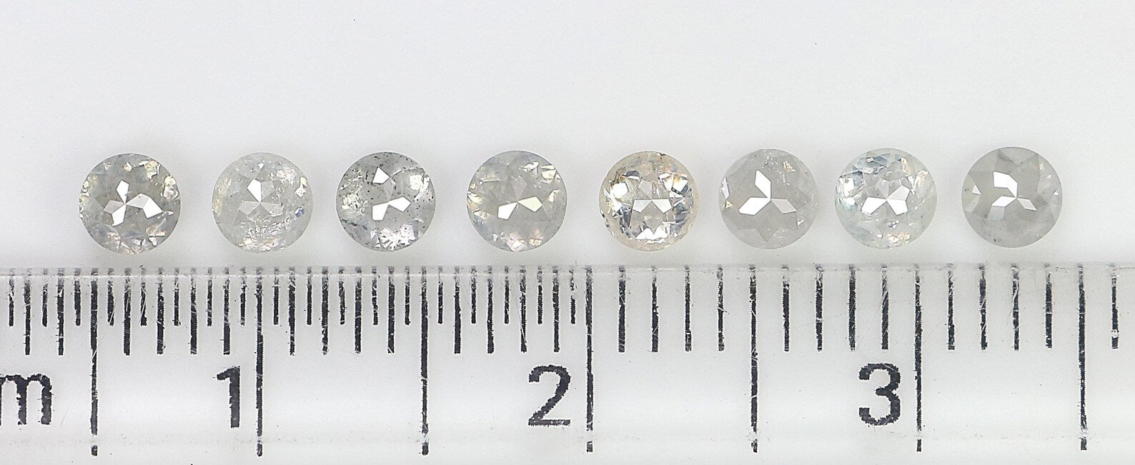 1.20 CT Natural Loose Round Shape Diamond Grey Color Round Diamond 3.05 MM Natural Loose Diamond Grey Color Round Rose Cut Diamond NQ2569