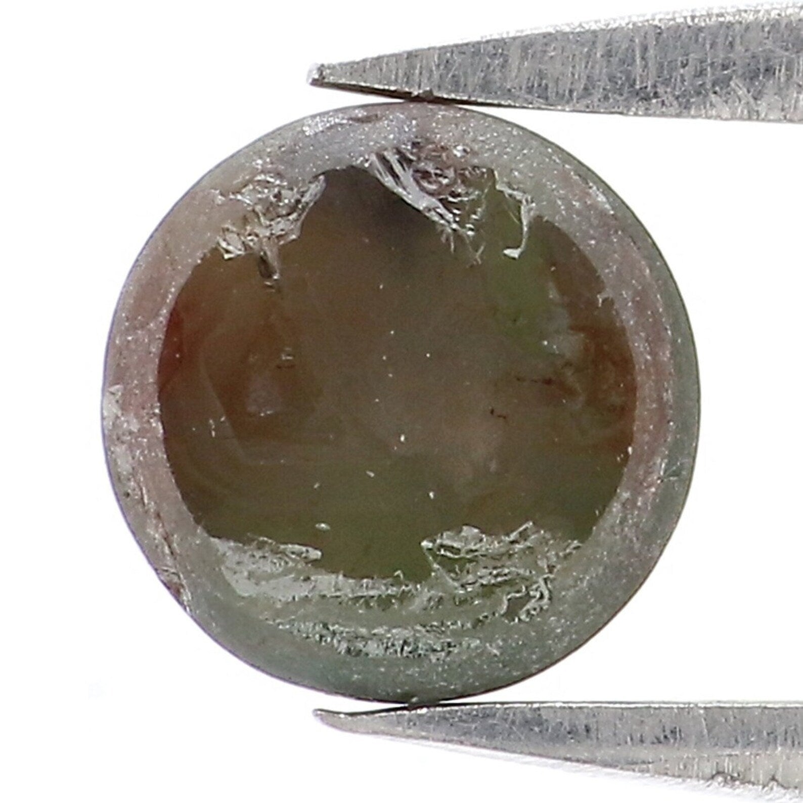 0.97 CT Natural Loose Round Shape Diamond Dark Green Color Round Cut Diamond 5.90 MM Natural Loose Diamond Round Rose Cut Diamond NQ7930