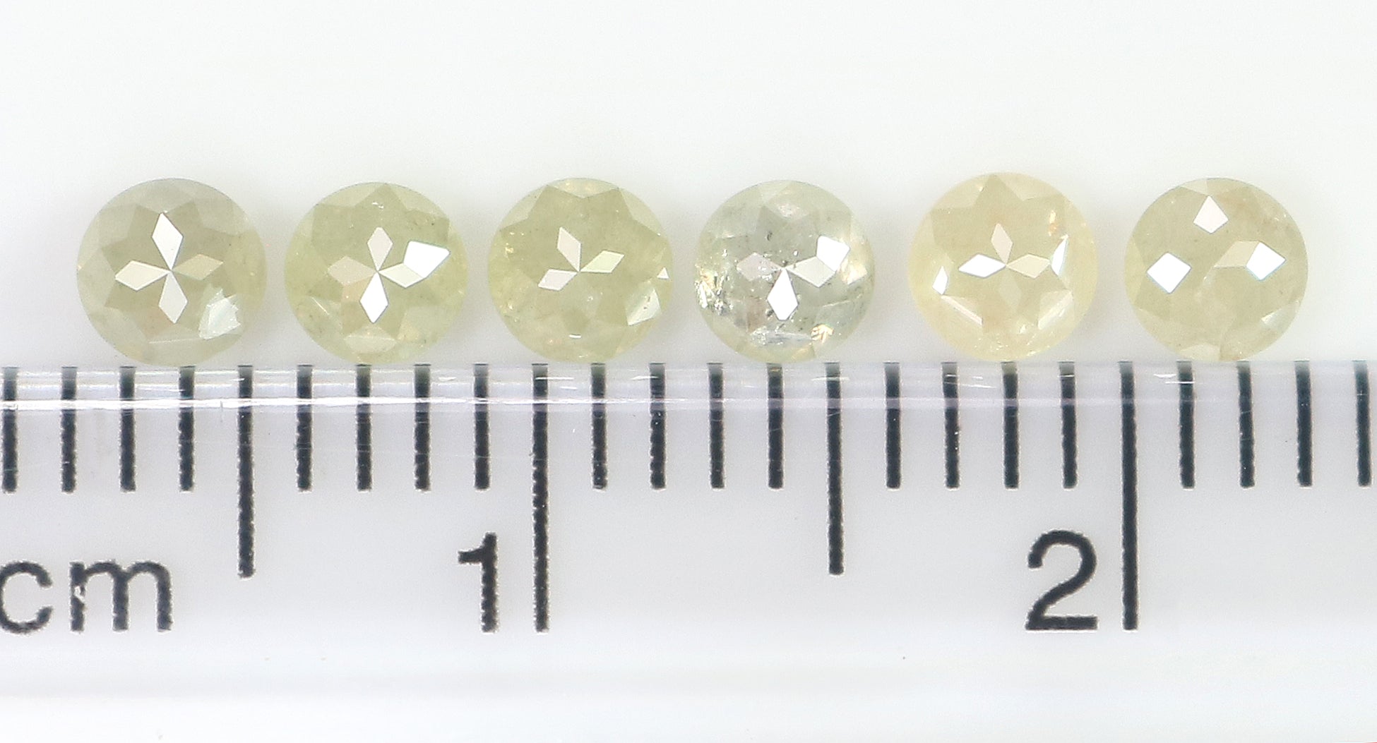 Natural Loose Rose Cut Grey Green Diamond Color 0.91 CT 3.10 MM Round Rose Cut Shape Diamond KR1318