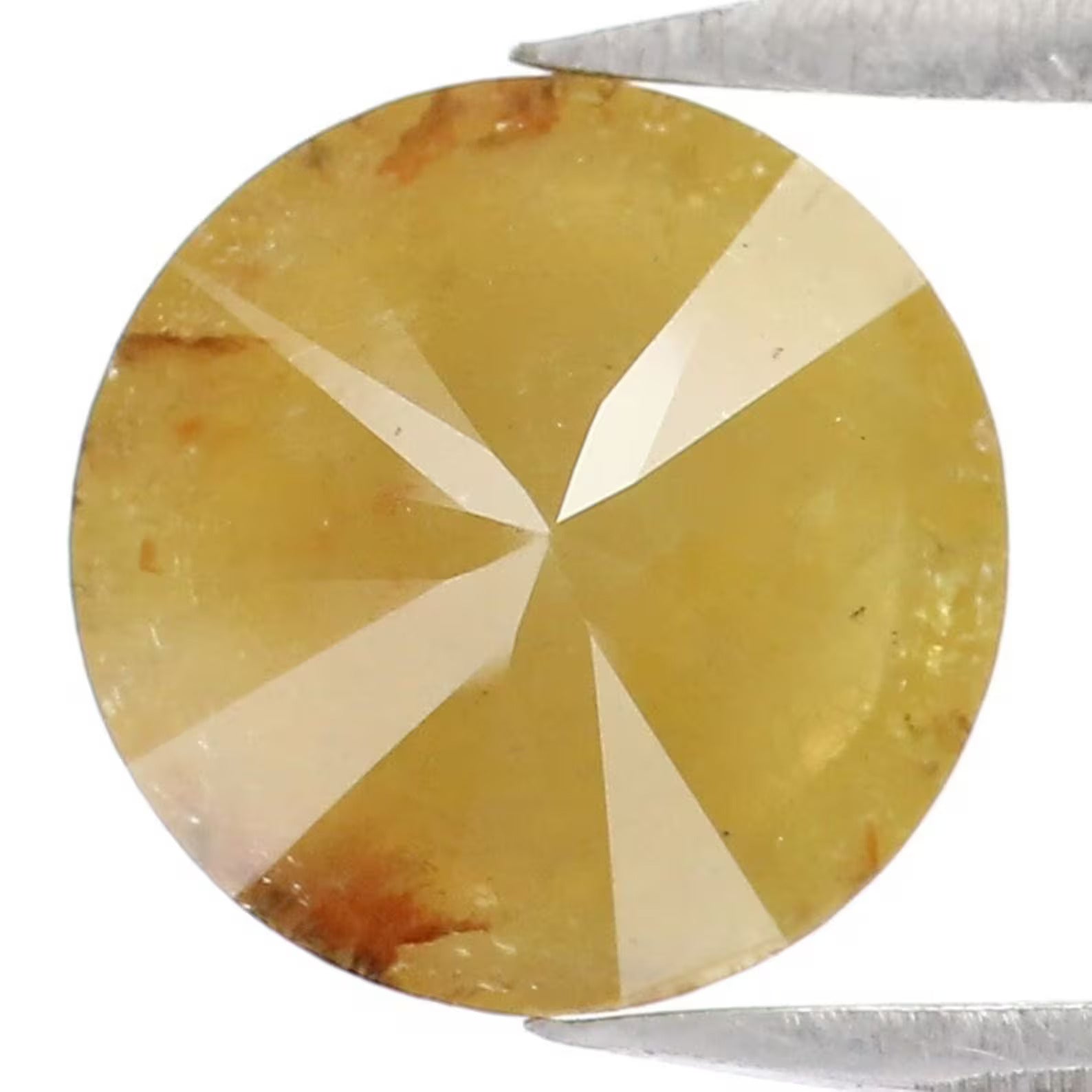 1.42 CT Natural Loose Round Shape Diamond Yellow Color Round Cut Diamond 7.40 MM Natural Loose Diamond Round Brilliant Cut Diamond NQ9078