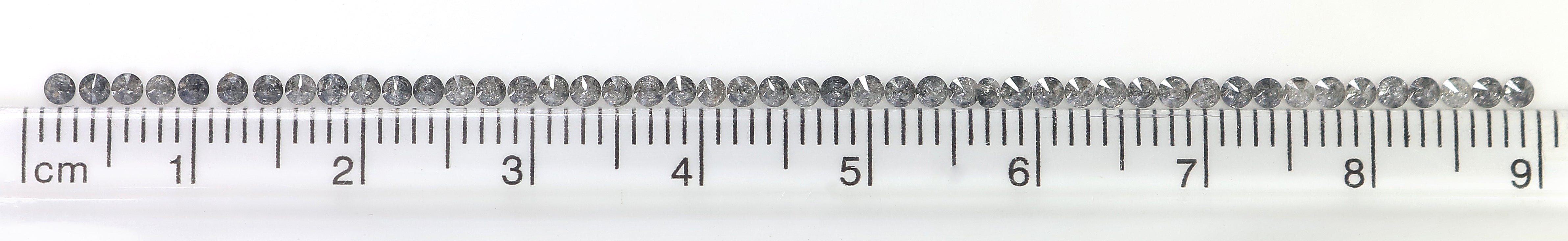 1.31 CT Natural Loose Round Shape Diamond Salt And Pepper Round Cut Diamond 1.60 MM Natural Loose Diamond Round Brilliant Cut Diamond LQ088