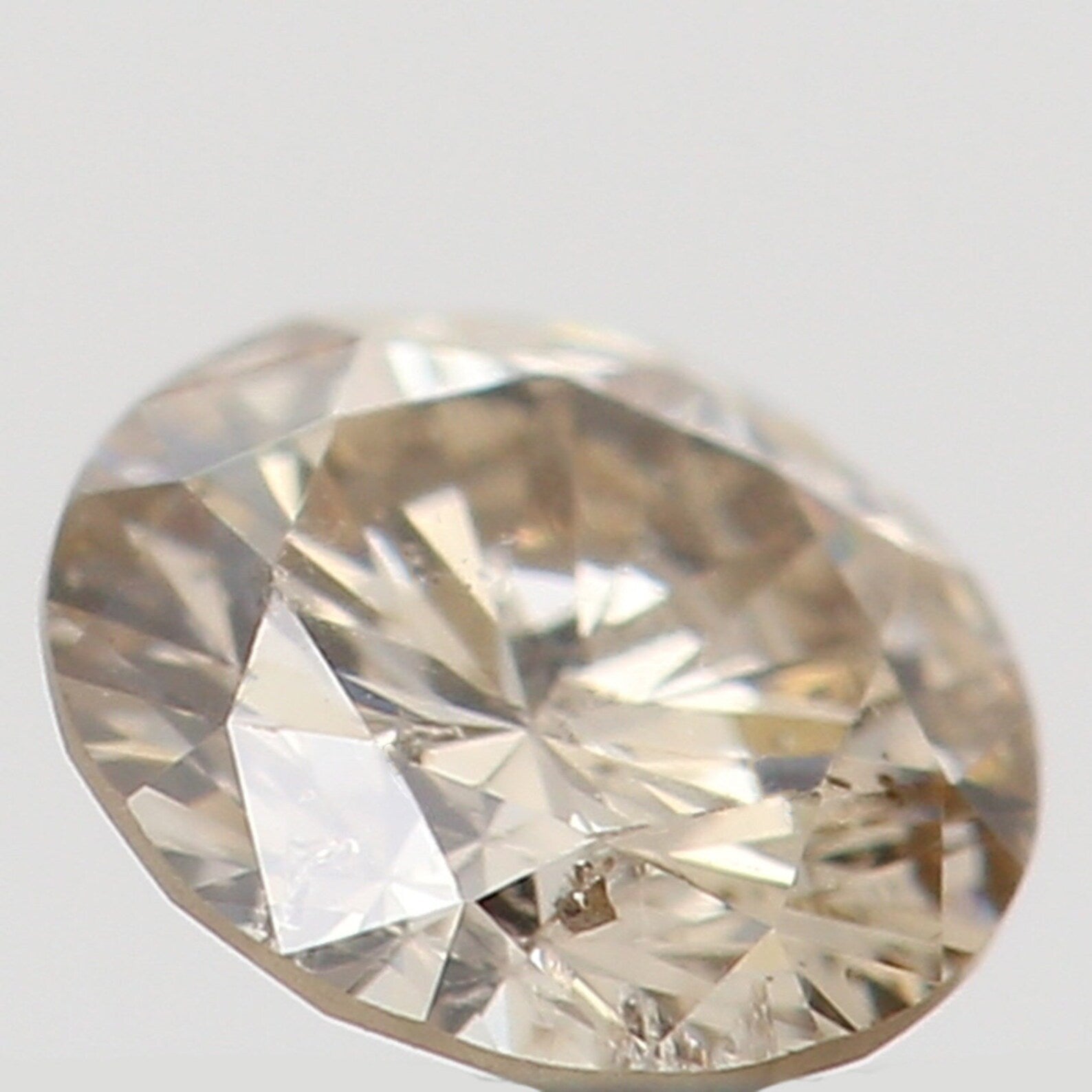 0.15 Ct Natural Loose Round Shape Diamond Brown Color Round Cut Diamond 3.50 MM Natural Loose Diamond Round Brilliant Cut Diamond N7204