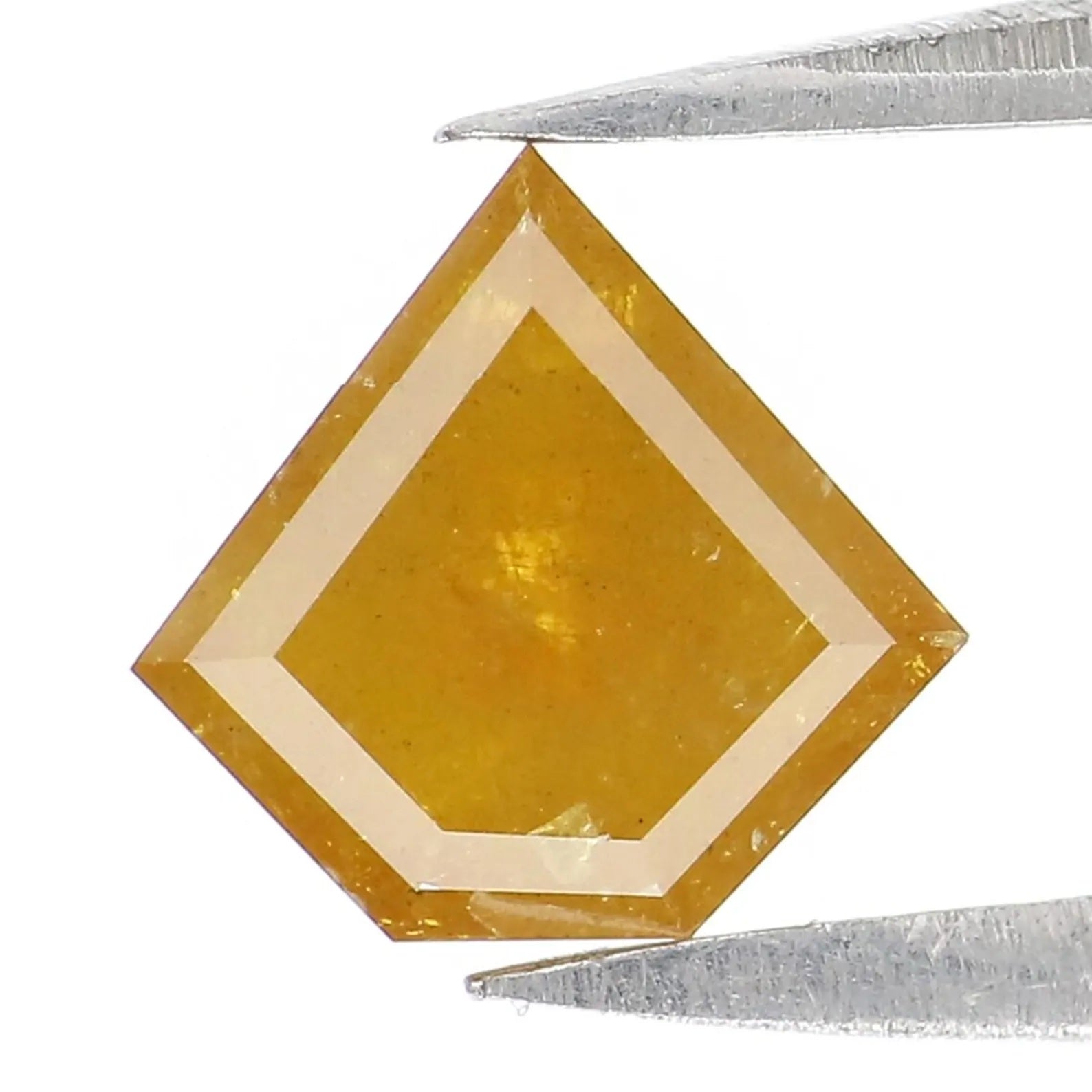 1.12 CT Natural Loose Shield Shape Diamond Yellow Color Shield Diamond 7.10 MM Natural Diamond Yellow Color Shield Rose Cut Diamond NQ569