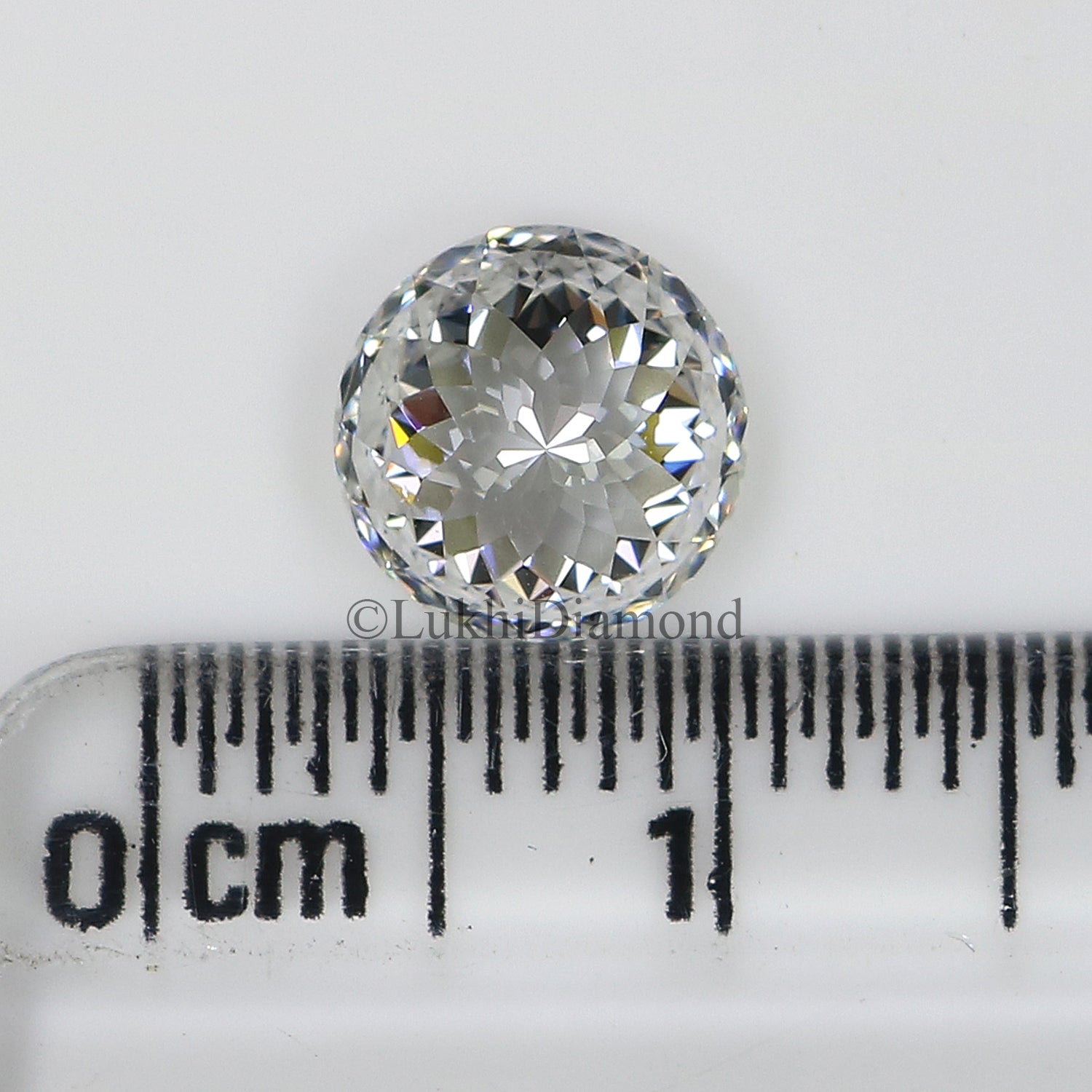 1 CT Round Portuguese Cut Diamond Lab Grown Diamond Lab Created Loose Diamond Round CVD Diamond Lab Made Round Cut for Engagement Ring Q153