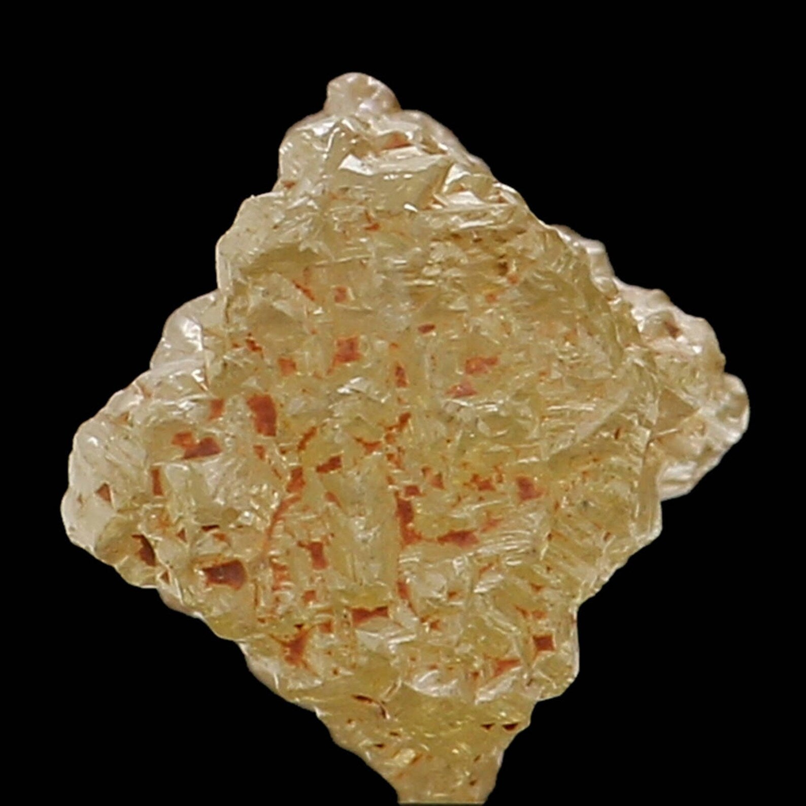 0.76 Ct Natural Loose Diamond Rough Diamond Light Yellow Color Rough Diamond 4.30 MM Natural Loose Diamond Yellow Color Rough Cube N7898