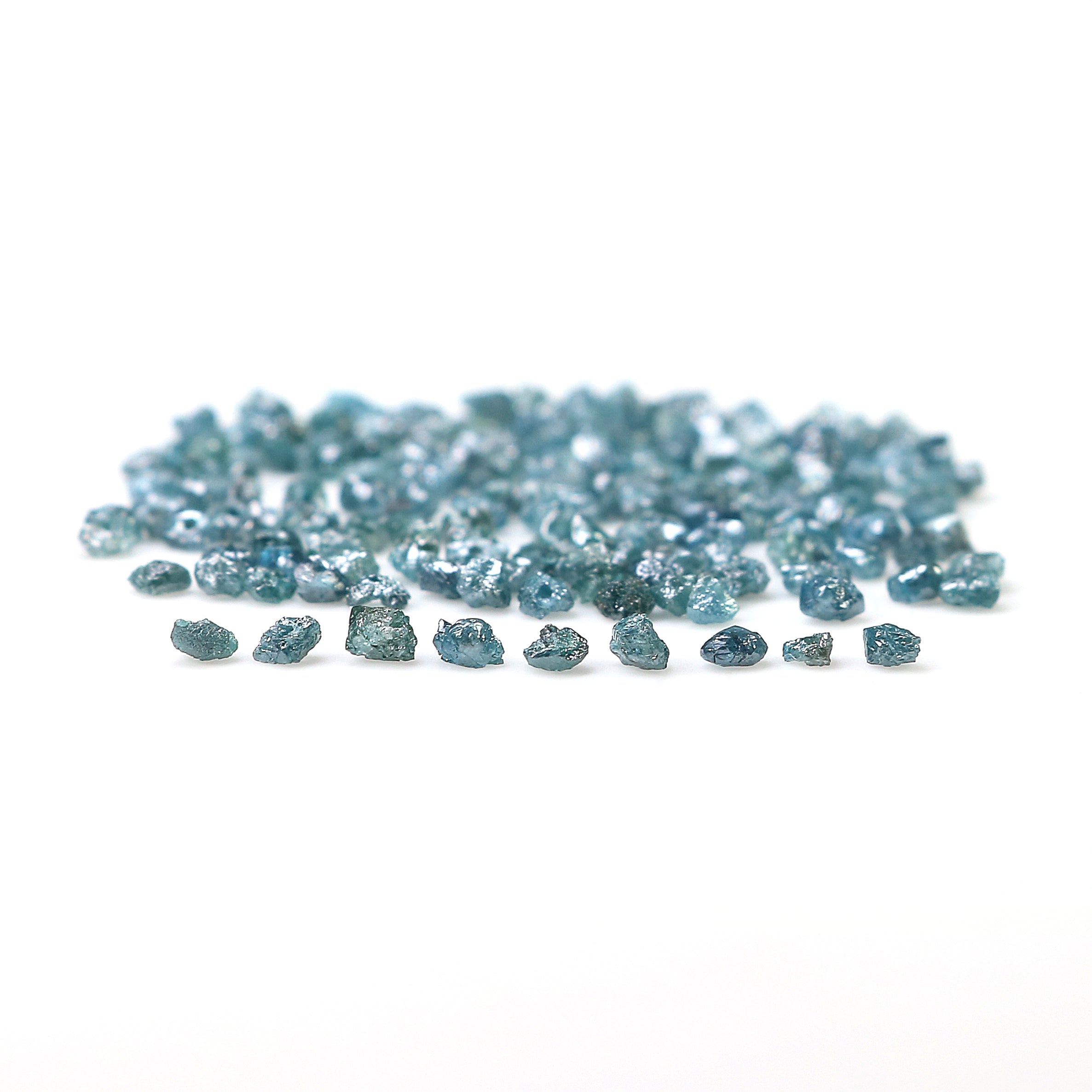 Natural Loose Rough Bead Shape Diamond Blue Color Rough Bead Cut Diamond 2.00 Ct Lot Uncut Drilled Bead Rough Irregular Cut Diamond Q172-1