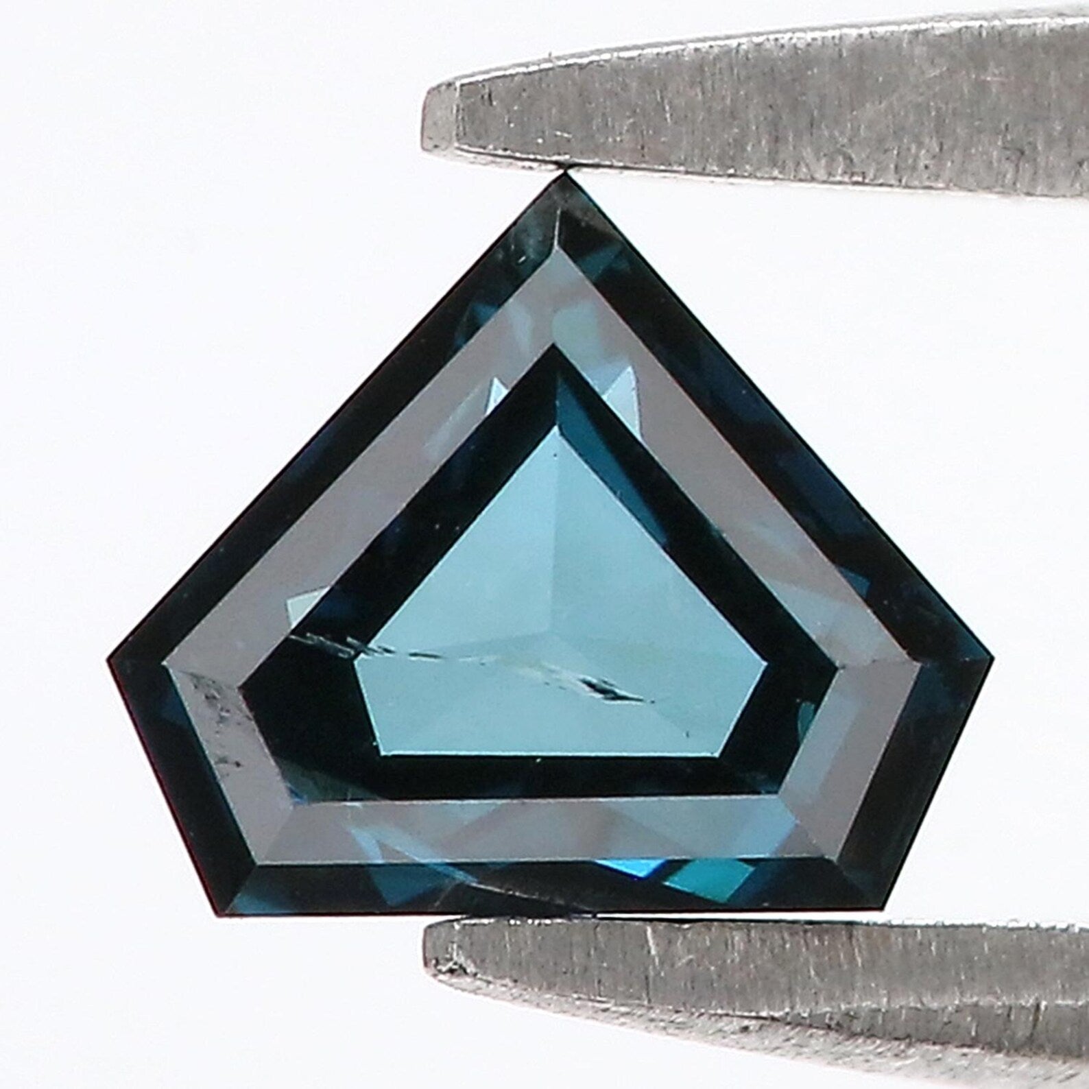 0.53 Ct Natural Loose Shield Shape Diamond Blue Color Shield Cut Diamond 5.20 MM Natural Diamond Blue Color Shield Rose Cut Diamond NQ1387