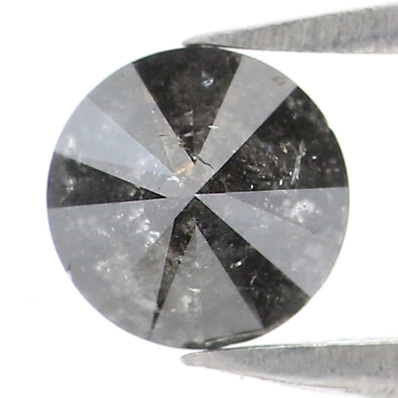 0.49 CT Natural Loose Round Shape Diamond Salt And Pepper Round Diamond 4.90 MM Natural Black Gray Color Round Brilliant Cut Diamond NQ8464