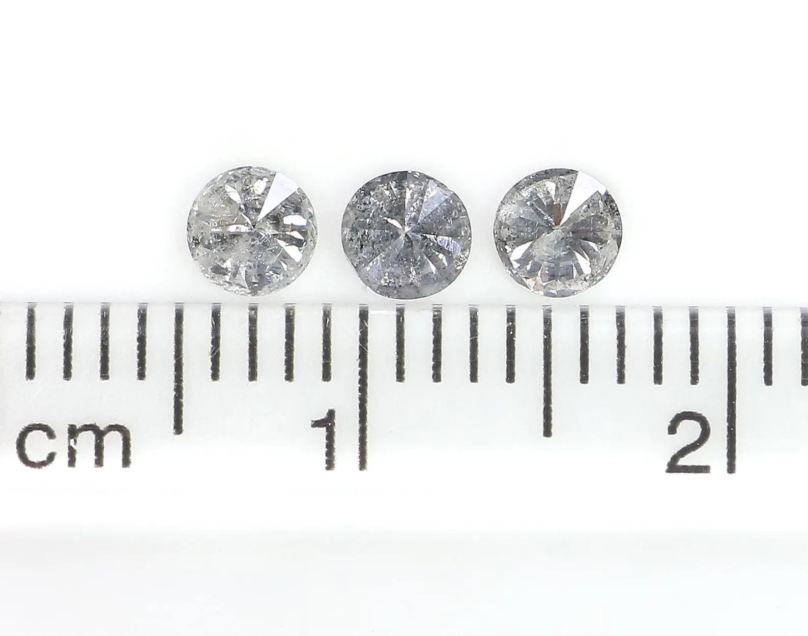 0.56 Ct Natural Loose Round Shape Diamond Salt And Pepper Round Diamond 3.50 MM Natural Black Grey Color Round Brilliant Cut Diamond NQ8397