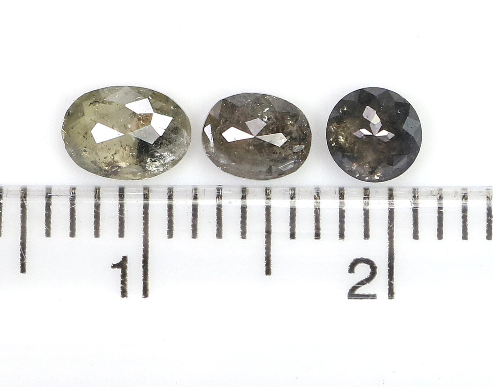 0.93 Ct Natural Loose Mix Shape Diamond Salt And Pepper Mix Shape Diamond 3.85 MM Natural Black Gray Color Mix Shape Rose Cut Diamond QN1095