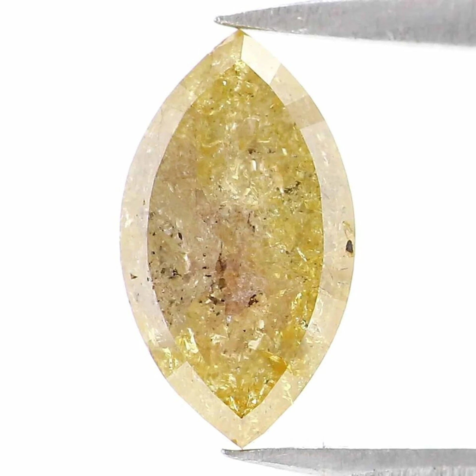 1.18 Ct Natural Loose Marquise Shape Diamond Yellow Color Marquise Cut Diamond 8.55 MM Natural Loose Marquise Shape Rose Cut Diamond NQ9892