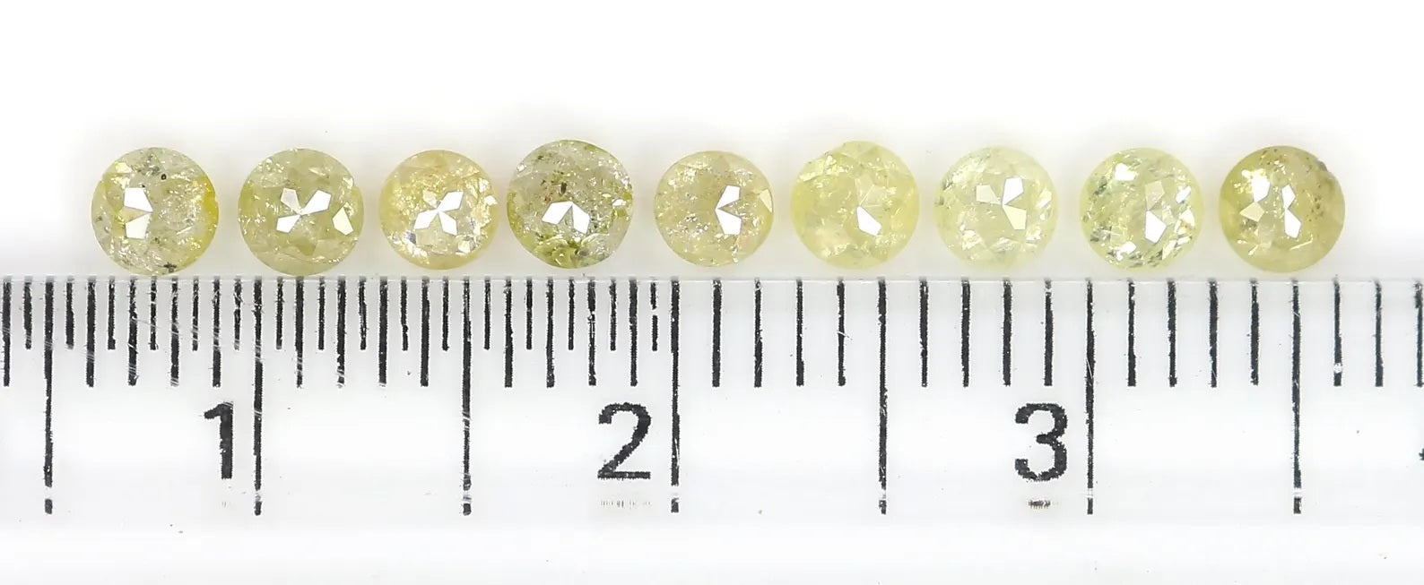 1.28 CT Natural Loose Round Shape Diamond Yellow Color Round Cut Diamond 3.00 MM Natural Loose Yellow Color Round Rose Cut Diamond NQ1727