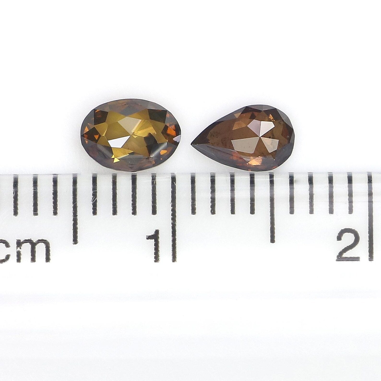 0.57 CT Natural Loose Mix Shape Diamond Brown Color Diamond 5.10 MM Natural Loose Diamond Brown Color Mix Shape Rose Cut Diamond NQ1799